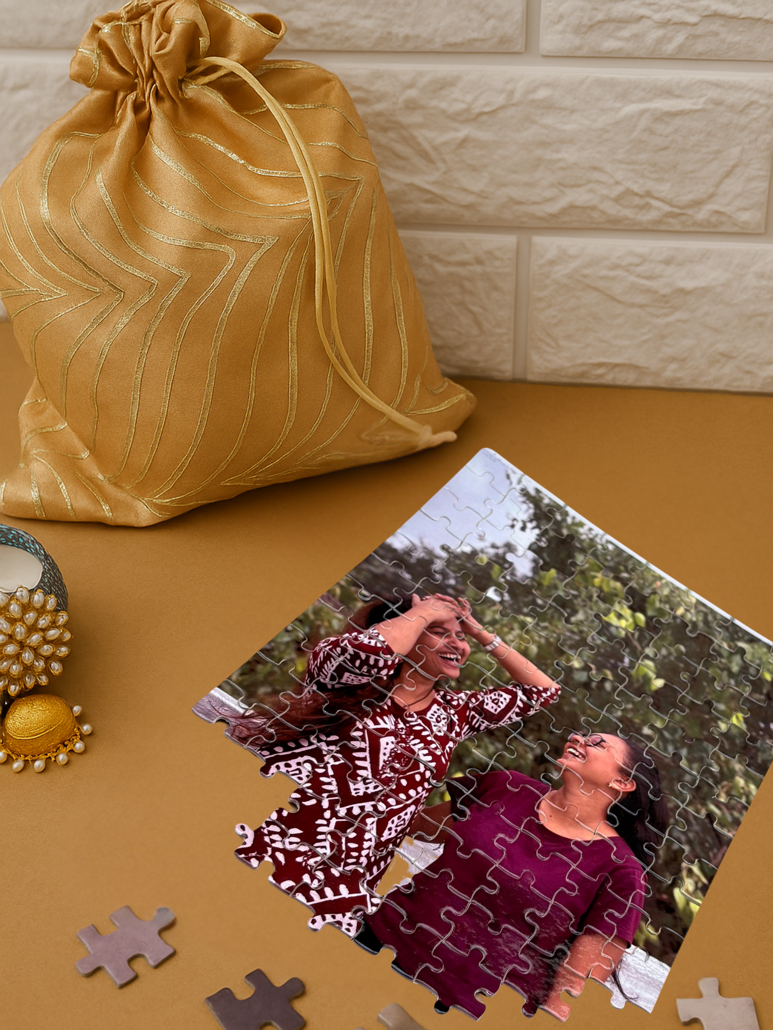 Personalised Puzzle Potli - Rakhi Gift for Sister