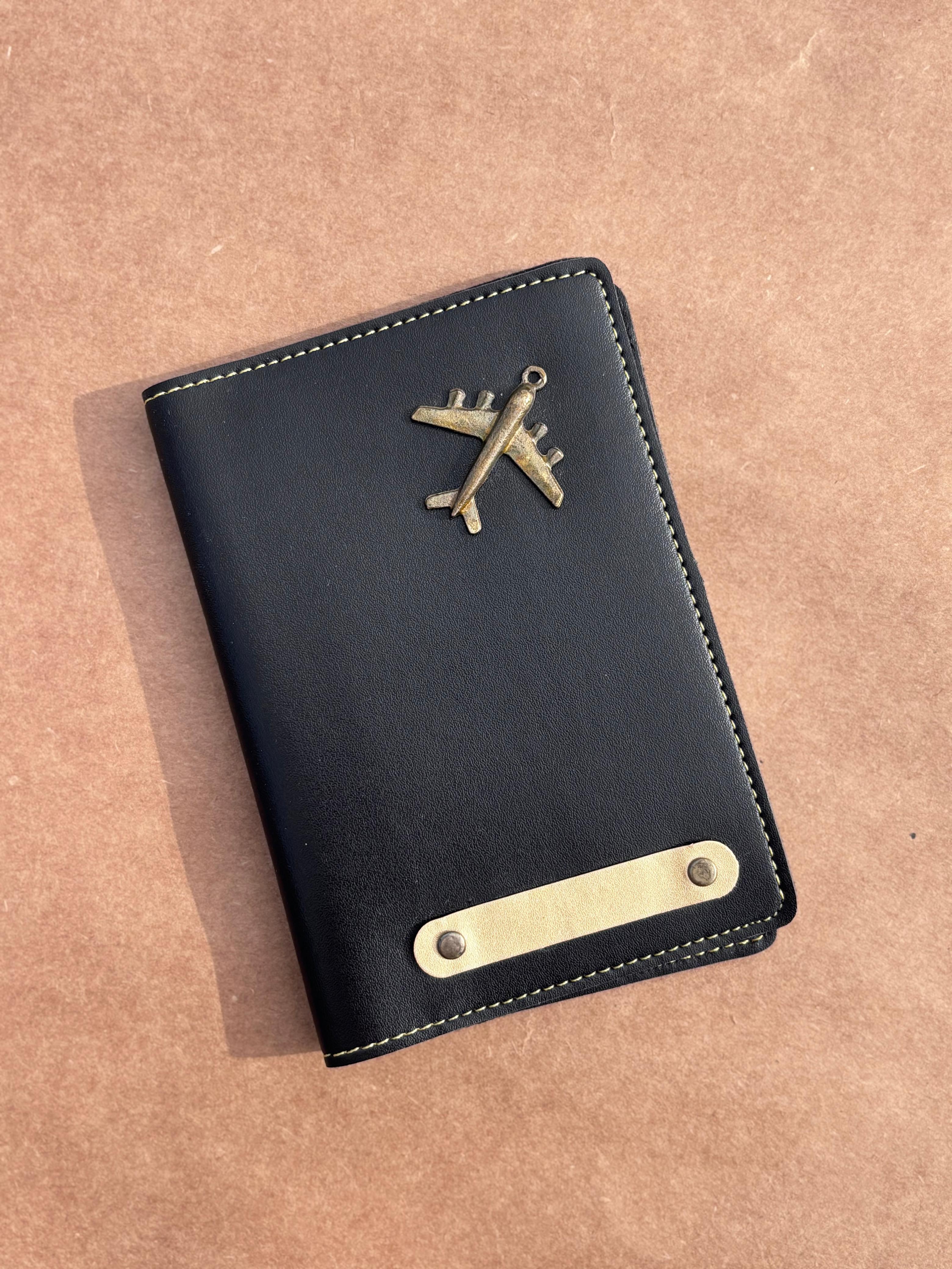Personalised Leather Passport Cover - Rakhi Gift for Sister