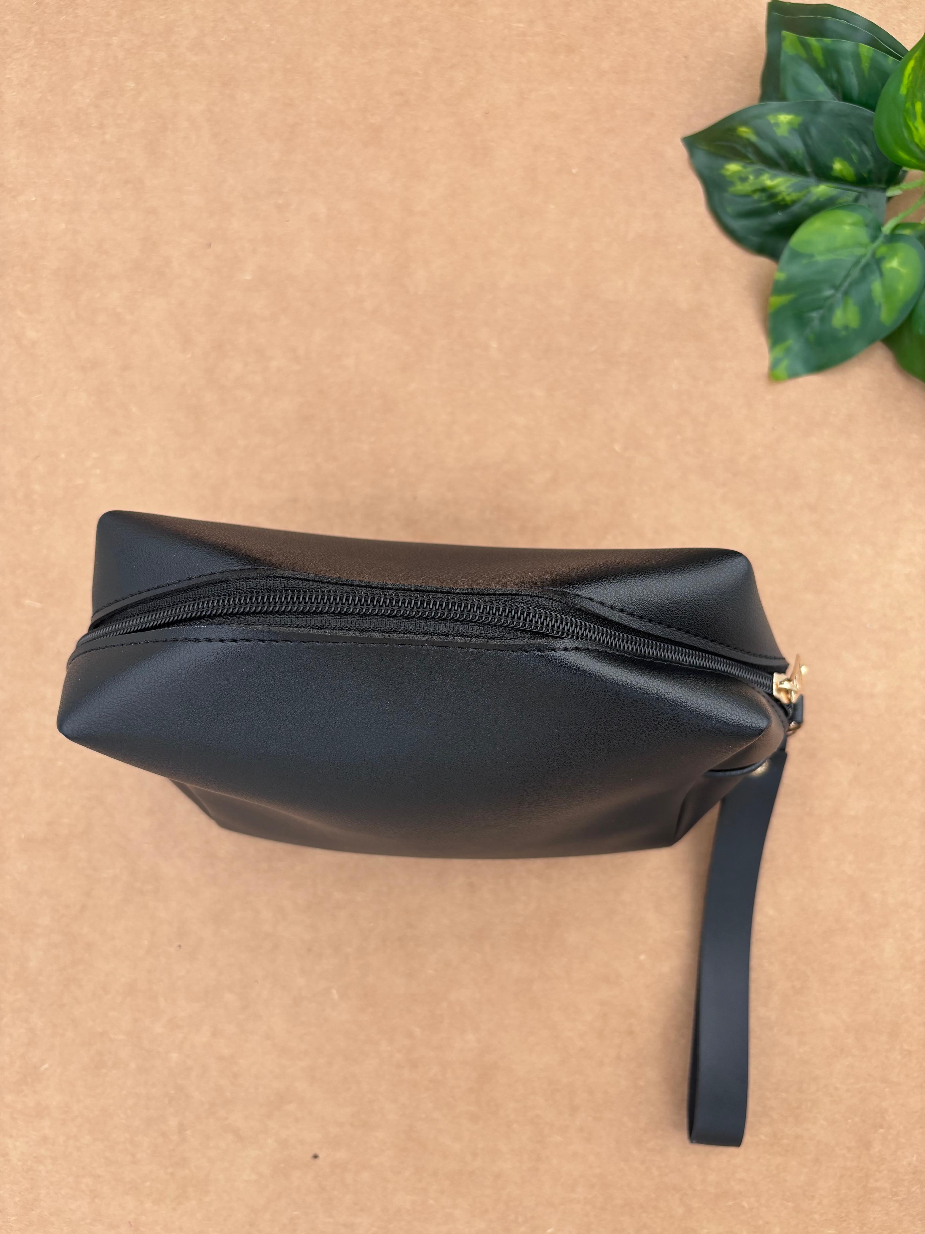 Personalised Leather Travel Pouch - Rakhi Gift for Sister