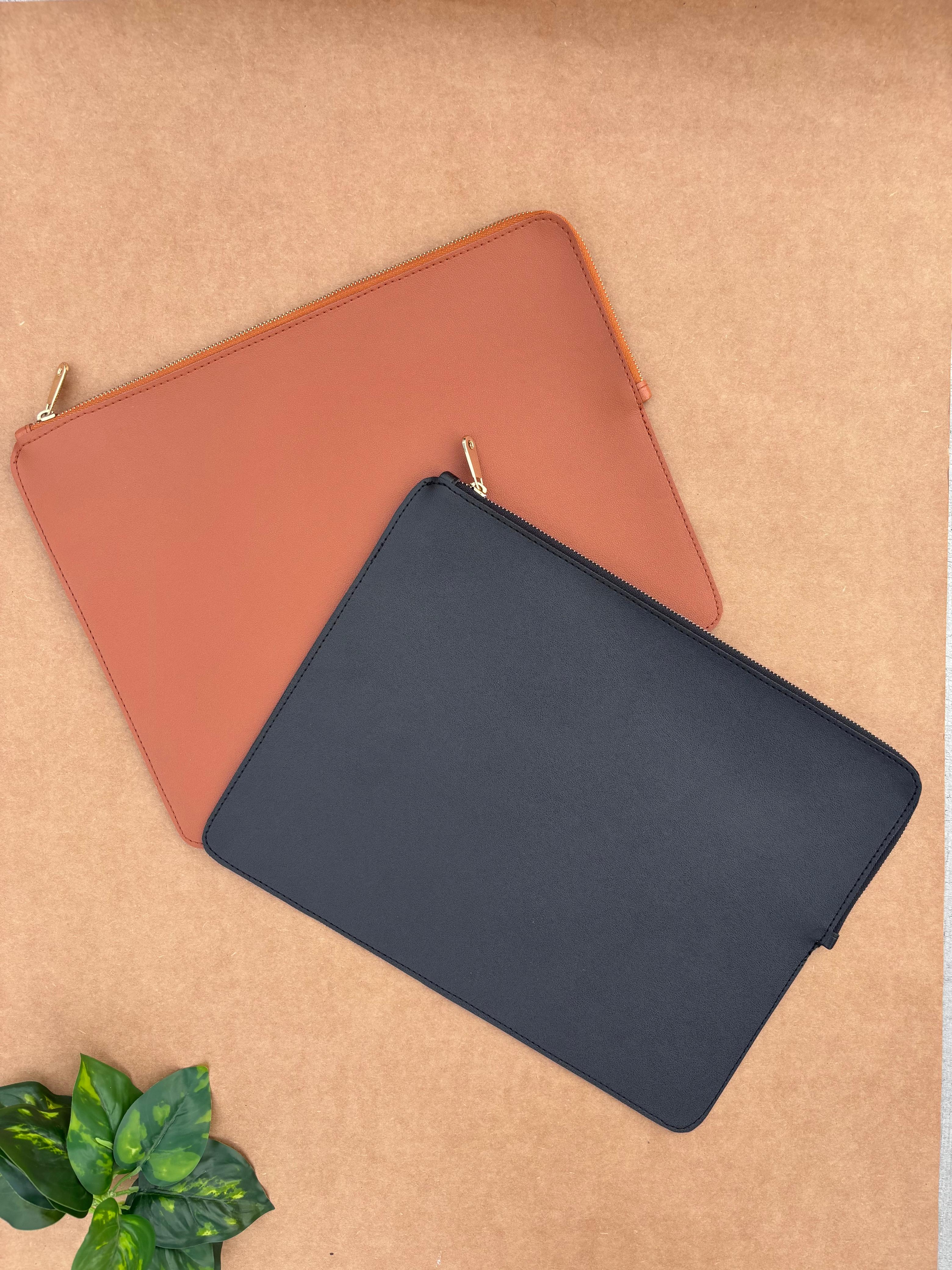 Personalised Leather Laptop Sleeve - Rakhi Gift for Sister